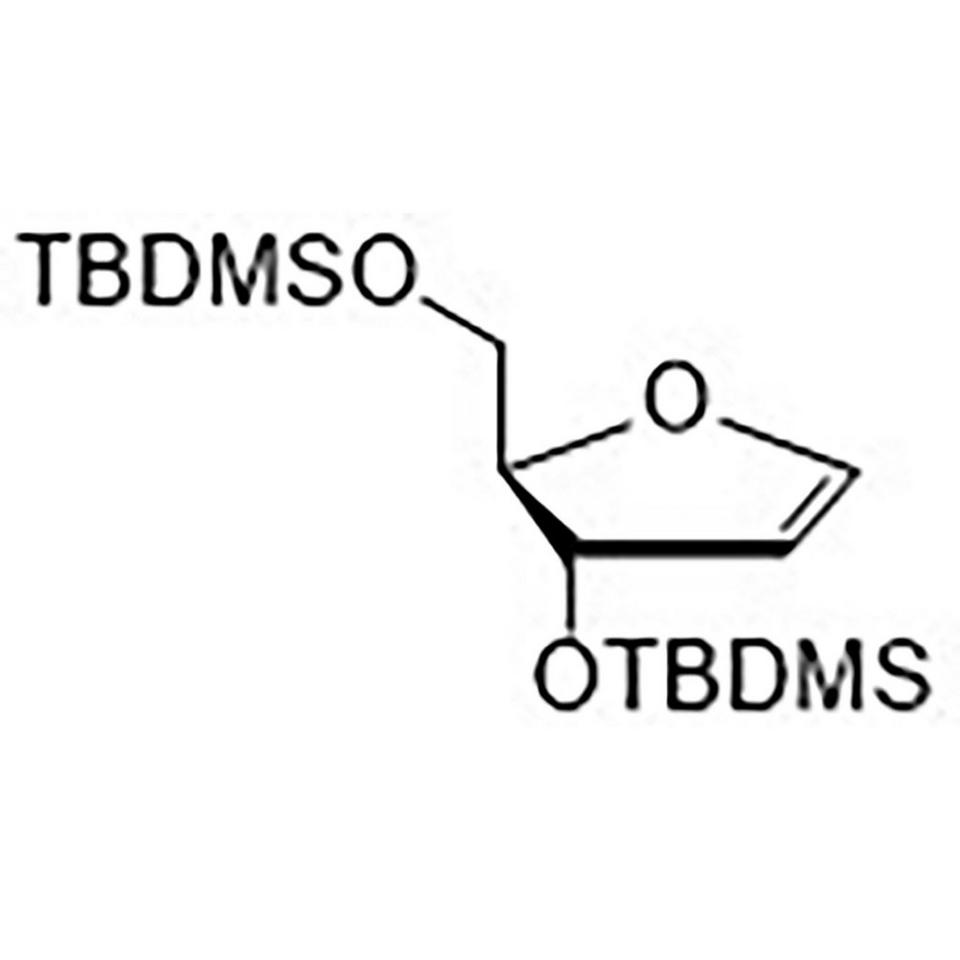 1,4-Anhydro-2-deoxy-3,5-bis-O-(t-butyldimethylsilyl)-D-erythro-pent-1-enitol